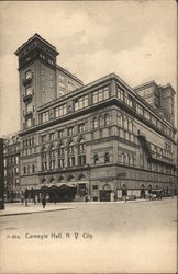 Carnegie Hall New York City, NY Postcard Postcard Postcard