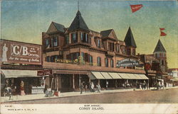 View of Surf Avenue Postcard