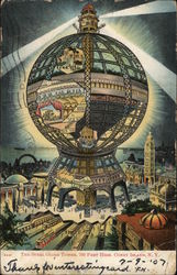 The Steel Globe Tower, 700 Feet High The Steel Globe Tower, 700 Feet High