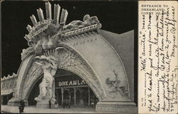 Entrance to Dreamland Coney Island, NY Postcard Postcard 