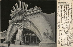 Entrance to Dreamland Coney Island, NY Postcard Postcard Postcard