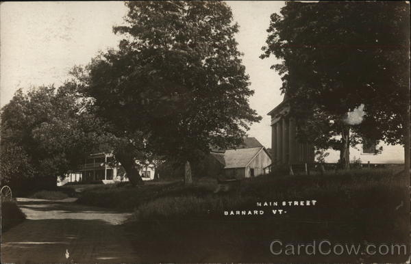 Main Street Barnard Vermont