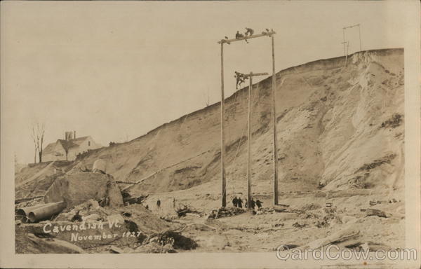 Cavendish VT after Flood, November 1927 Vermont