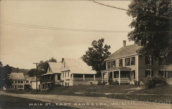 Main Street East Randolph Vermont