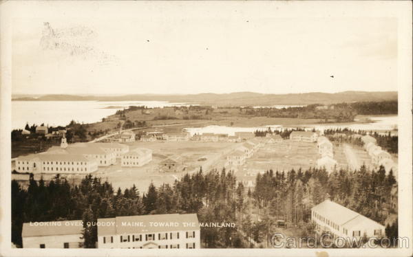 Aerial View, Toward the Mainland Quoddy Maine