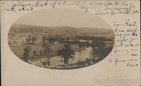 Head of the Merrimac Franklin New Hampshire