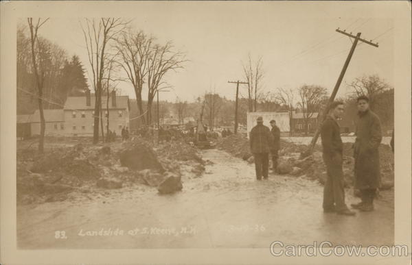 Landslide Effects South Keene New Hampshire