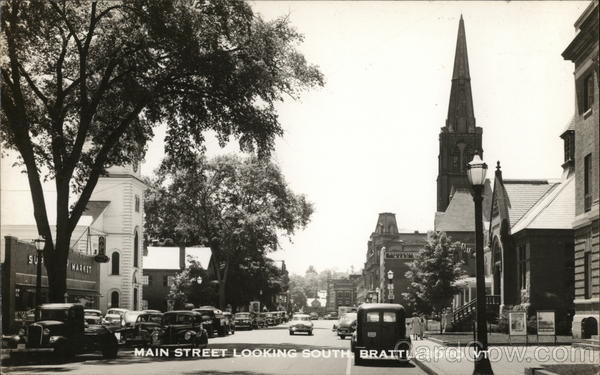 Main Street Looking South Brattleboro Vermont