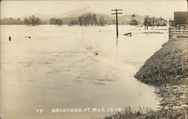 1913 Flood Site of Bradford Depot Vermont