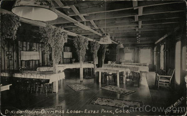 Dining Room, Olympus Lodge Estes Park Colorado
