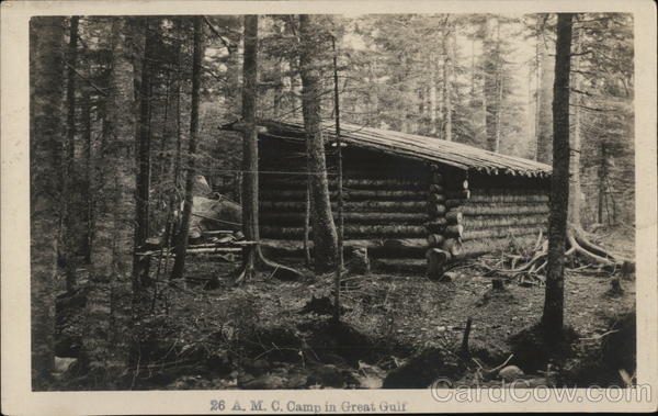 A. M. C. Camp in the Great Gulf Gorham New Hampshire