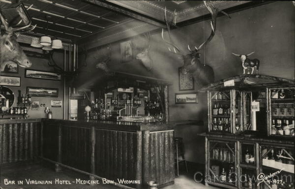 Bar in Virginian Hotel Medicine Bow Wyoming