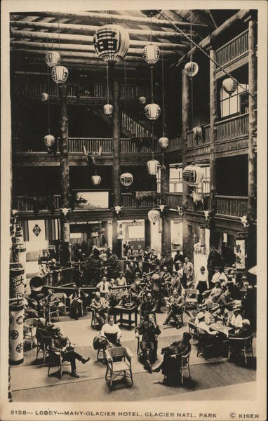 Lobby - Many Glacier Hotel Glacier National Park