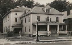 Masonic Home Brattleboro, VT Postcard Postcard Postcard