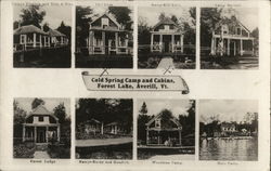 Old Spring Camp and Cabins Averill, VT Postcard Postcard Postcard