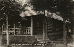 Cabin at Lake Parlin House Maine Postcard Postcard Postcard