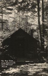 The Pine Cone Camp Alamoosook Postcard