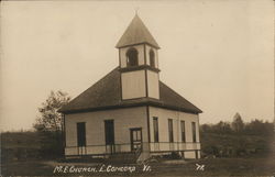 M. E. Church East Concord, VT Postcard Postcard Postcard