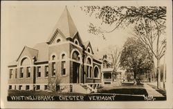 Whiting Library Chester, VT Postcard Postcard Postcard