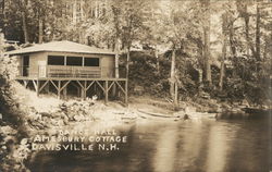Dance Hall, Amesbury Cottage Davisville, NH Postcard Postcard Postcard