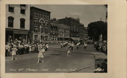 July 4th Parade 1947 Postcard