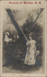 Souvenir of Hinsdale, Letter "X" New Hampshire Postcard Postcard Postcard