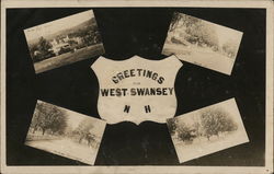 Views of West Swansey Postcard