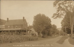 Main Street East Randolph, VT Postcard Postcard Postcard