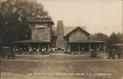 Main Bungalow Sargent Girls Camp Postcard