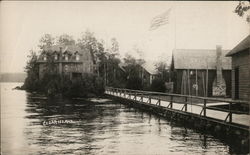 Fourth Lake Cedar Island Lodge and Cabins Inlet, NY Postcard Postcard Postcard
