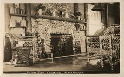 Living Room, Cedartops North Hero, VT Postcard Postcard Postcard