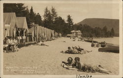 After the Morning Dip at Camp-Of-The-Woods Lake Pleasant, NY Postcard Postcard Postcard