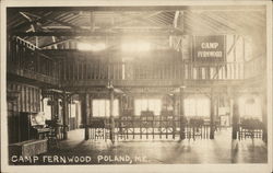 Camp Fernwood Interior Postcard