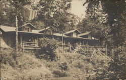 Log Lodge in Woods Jones Point, NY Postcard Postcard Postcard