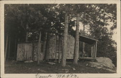 Camp Cabin Postcard