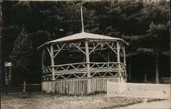 Band Stand, Bomoseen Park Postcard