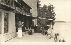 The Terrace Lake George Club Postcard