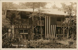 Camp Unaliye, Patriotic US Flag Arden, NY Postcard Postcard Postcard