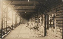 Veranda, Sprucewold Lodge Boothbay Harbor, ME Postcard Postcard Postcard