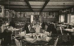 Lodge Dining Room Postcard