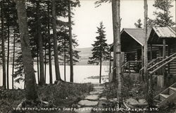 End of Path, Varney's Camps, First Connecticut Lake Postcard