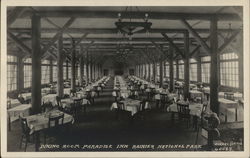 Dining Room, Paradise Inn, Rainier National Park Mount Rainier National Park Postcard Postcard Postcard