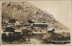 Glacier Camp Buildings Glacier National Park Postcard Postcard Postcard