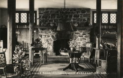 Living Room, Airdwood Lake Pleasant, NY Postcard Postcard Postcard
