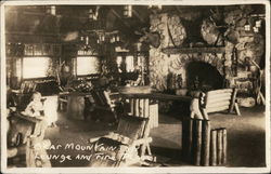 Bear Mountain Inn, Lounge and Fire Place Postcard