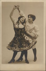 Two women Dancing Postcard