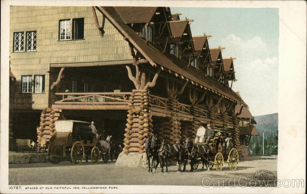 Stages at Old Faithful Inn Yellowstone National Park Wyoming