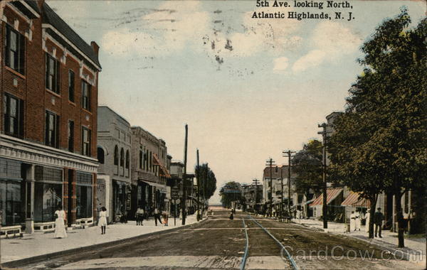 5th Avenue, looking North Atlantic Highlands New Jersey