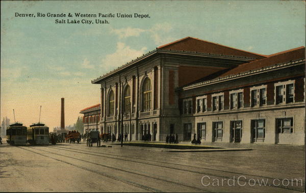 Denver, Rio Grande & Western Pacific Union Depot Salt Lake City Utah