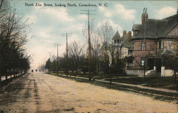 North Elm Street, Looking North Greensboro North Carolina